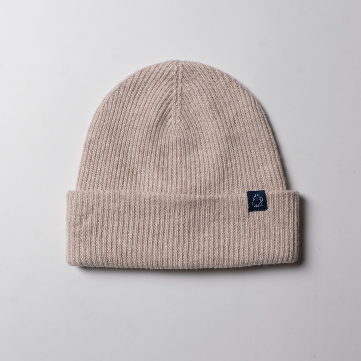 Cashmere-Merino Wool Beanie (Oatmeal) - FITTED Underground