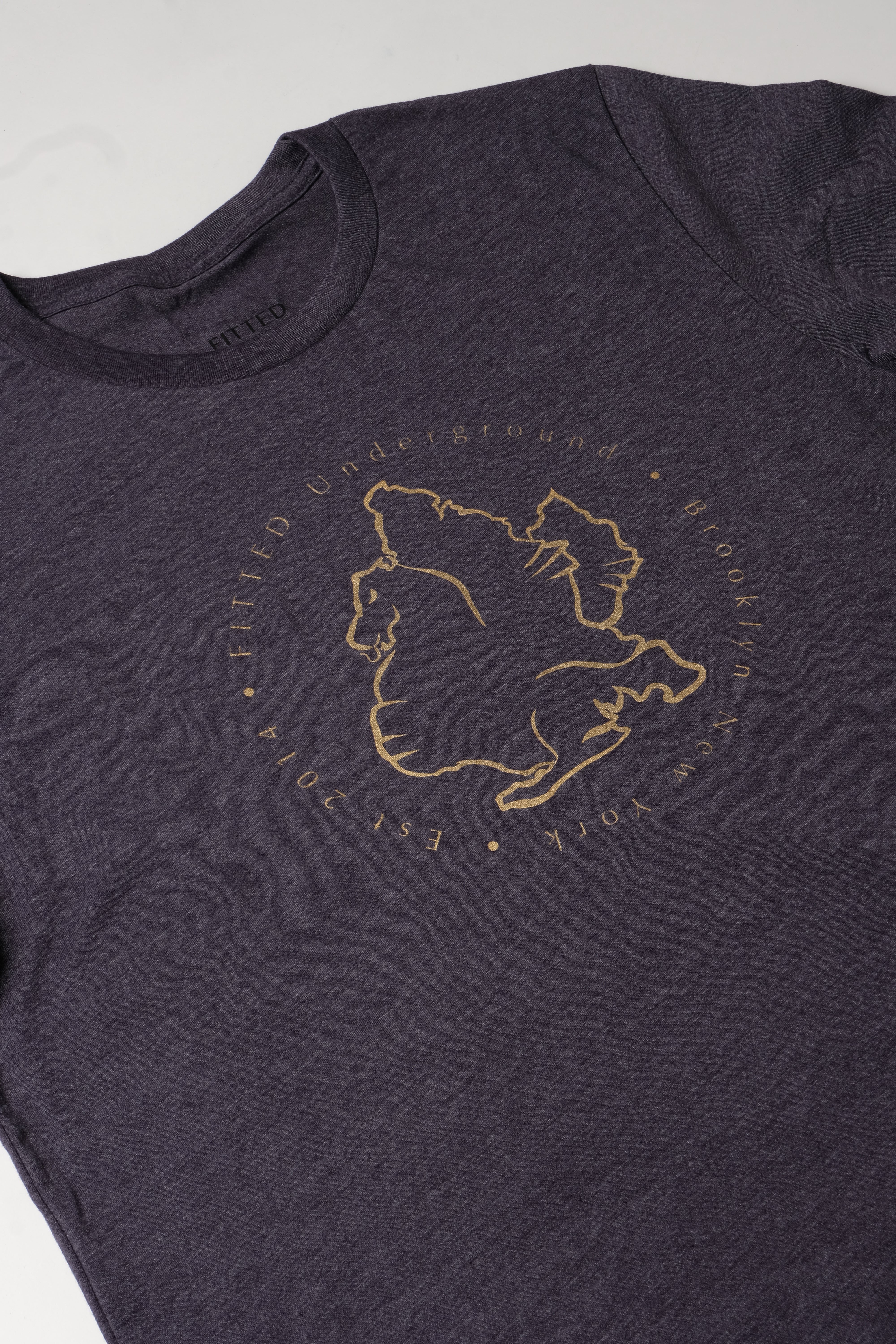 Brooklyn Dragon Logo T-Shirt (Navy) - FITTED Underground