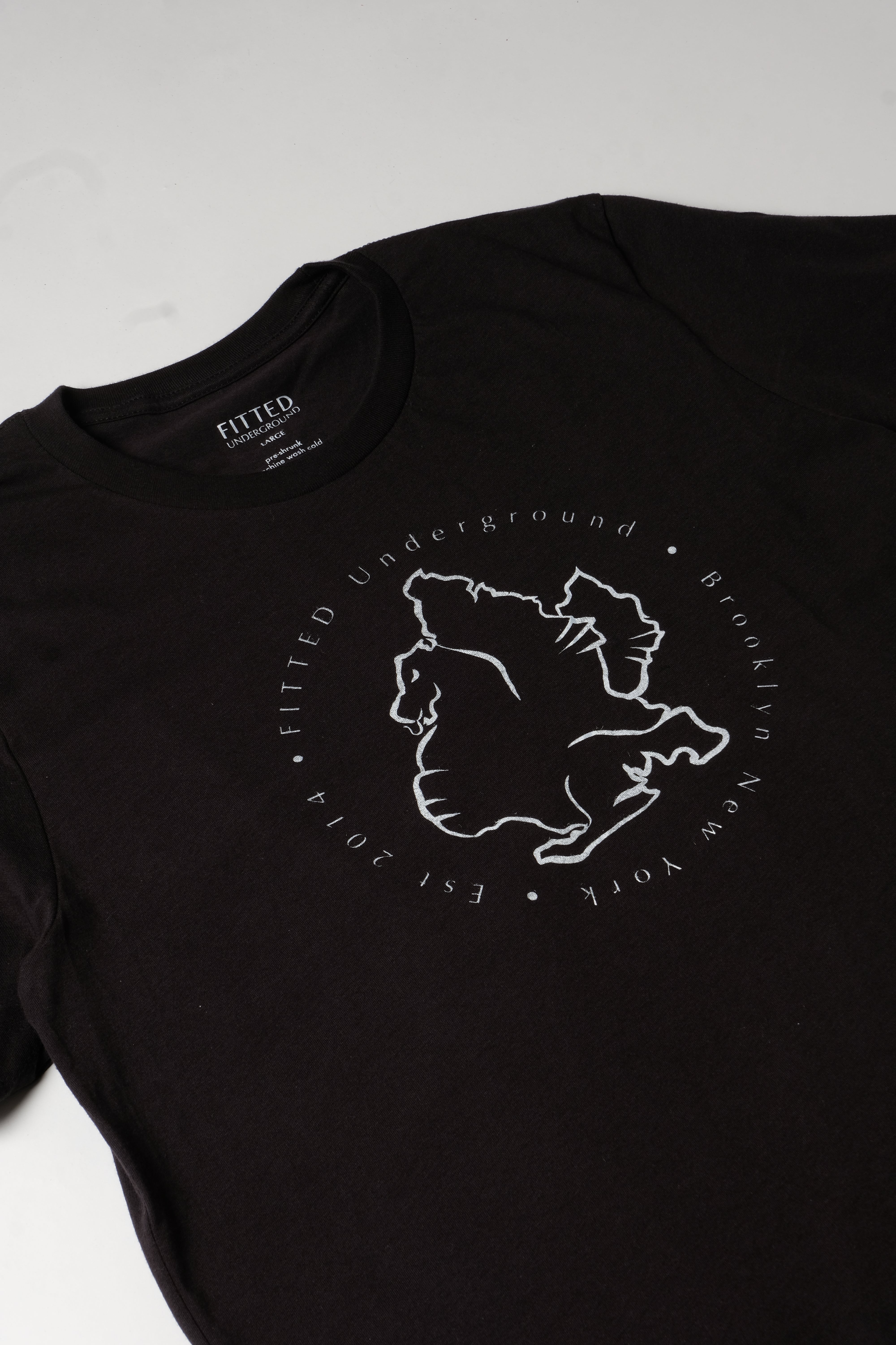 Brooklyn Dragon Logo T-Shirt (Black) - FITTED Underground