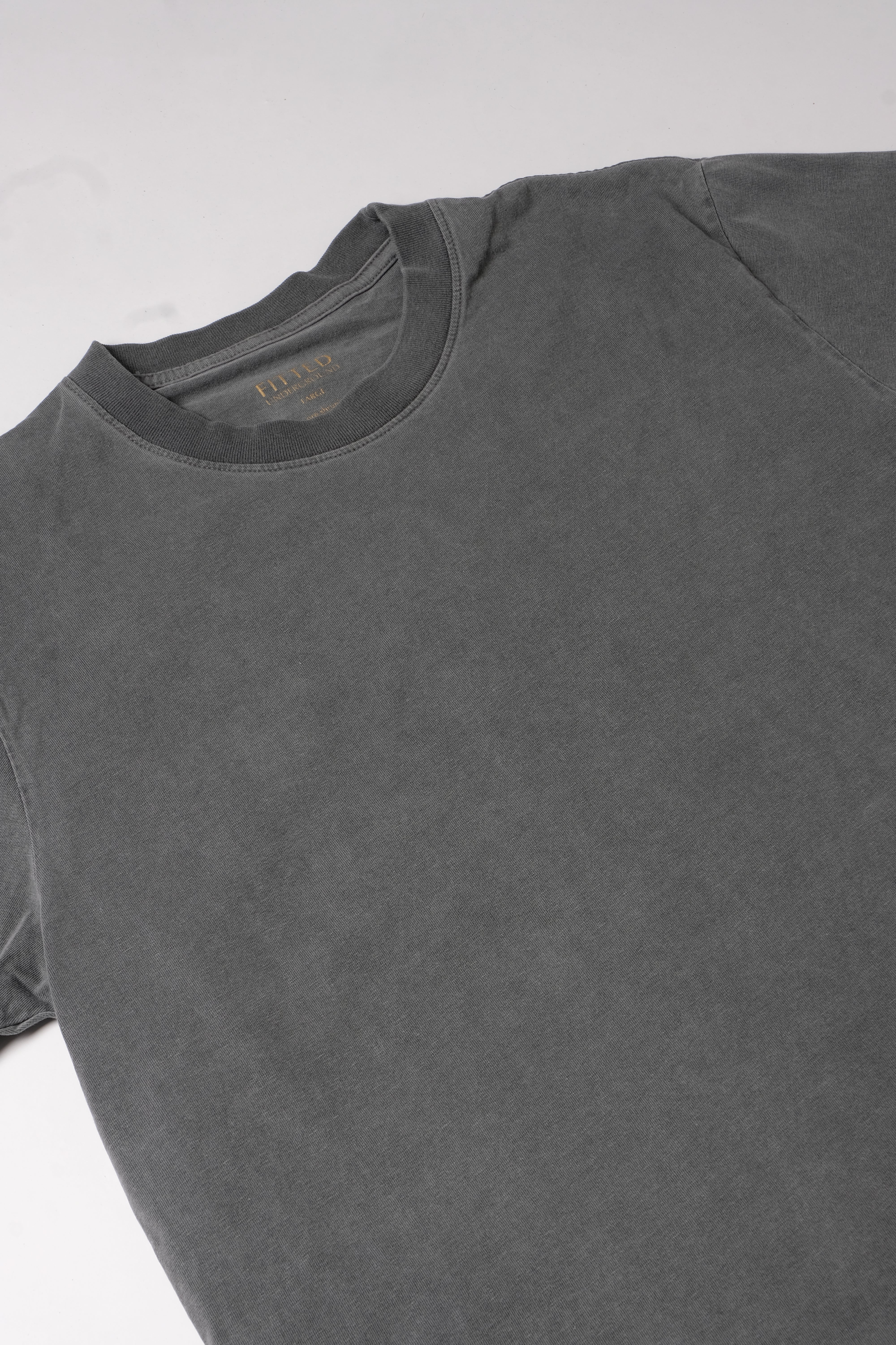 PFT 220 Japanese Ringspun Cotton Tee (Grey) - FITTED Underground