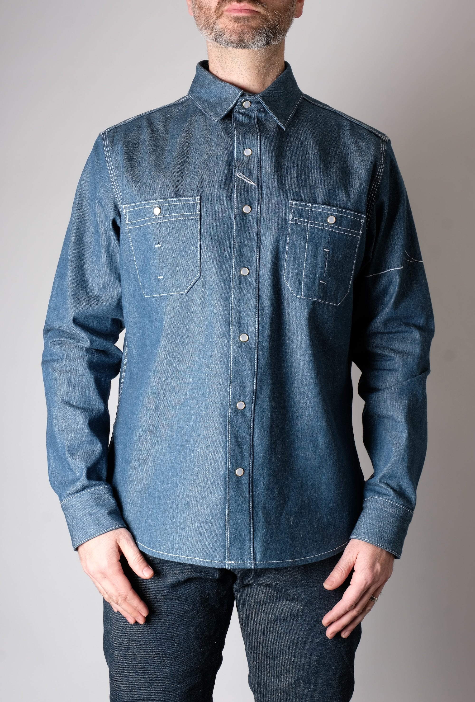 CHELSEA Teal Selvedge Workshirt - FITTED Underground