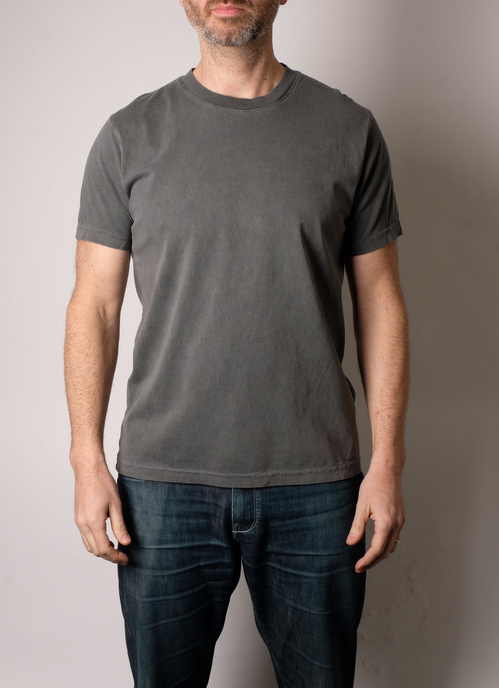 PFT 220 Japanese Ringspun Cotton Tee (Grey) - FITTED Underground