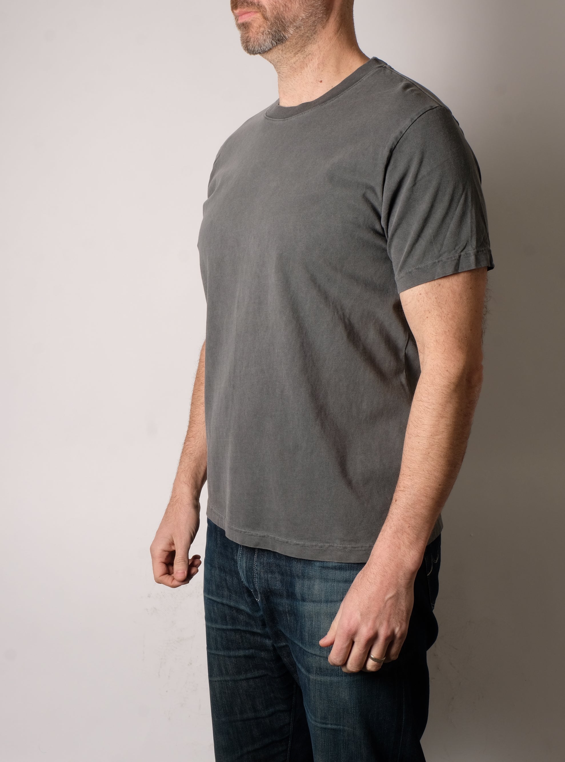 PFT 220 Japanese Ringspun Cotton Tee (Grey) - FITTED Underground