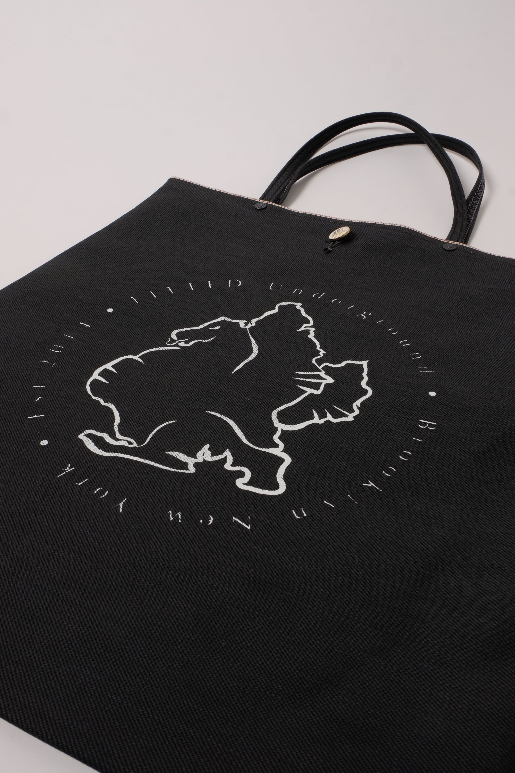 Selvedge Denim Tote (Grey) - FITTED Underground