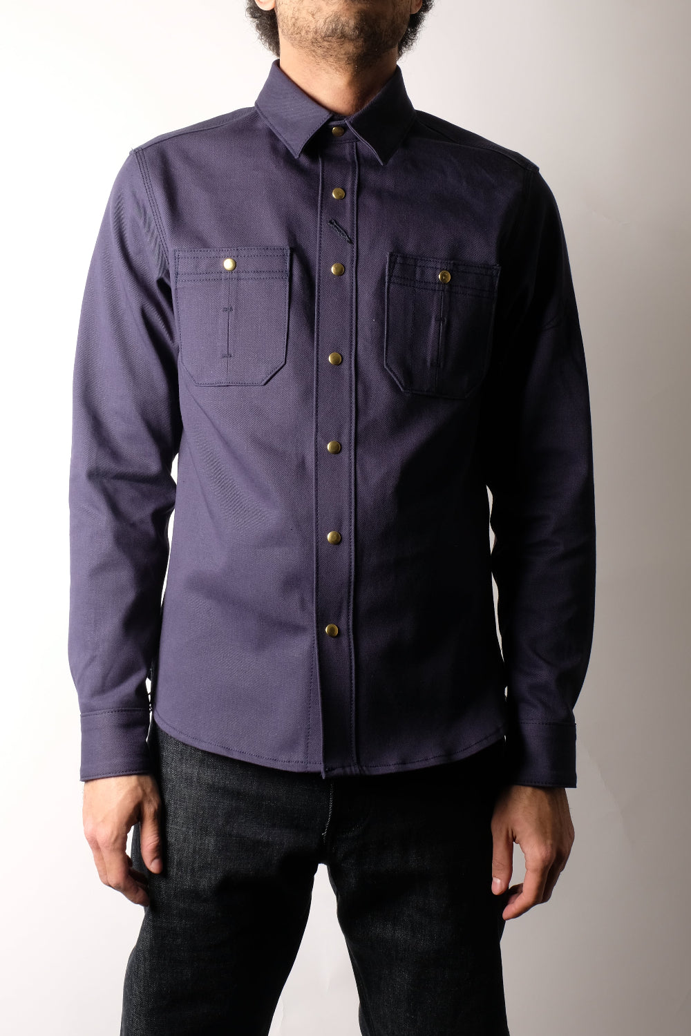 CHELSEA Selvedge Twill Workshirt (Navy)