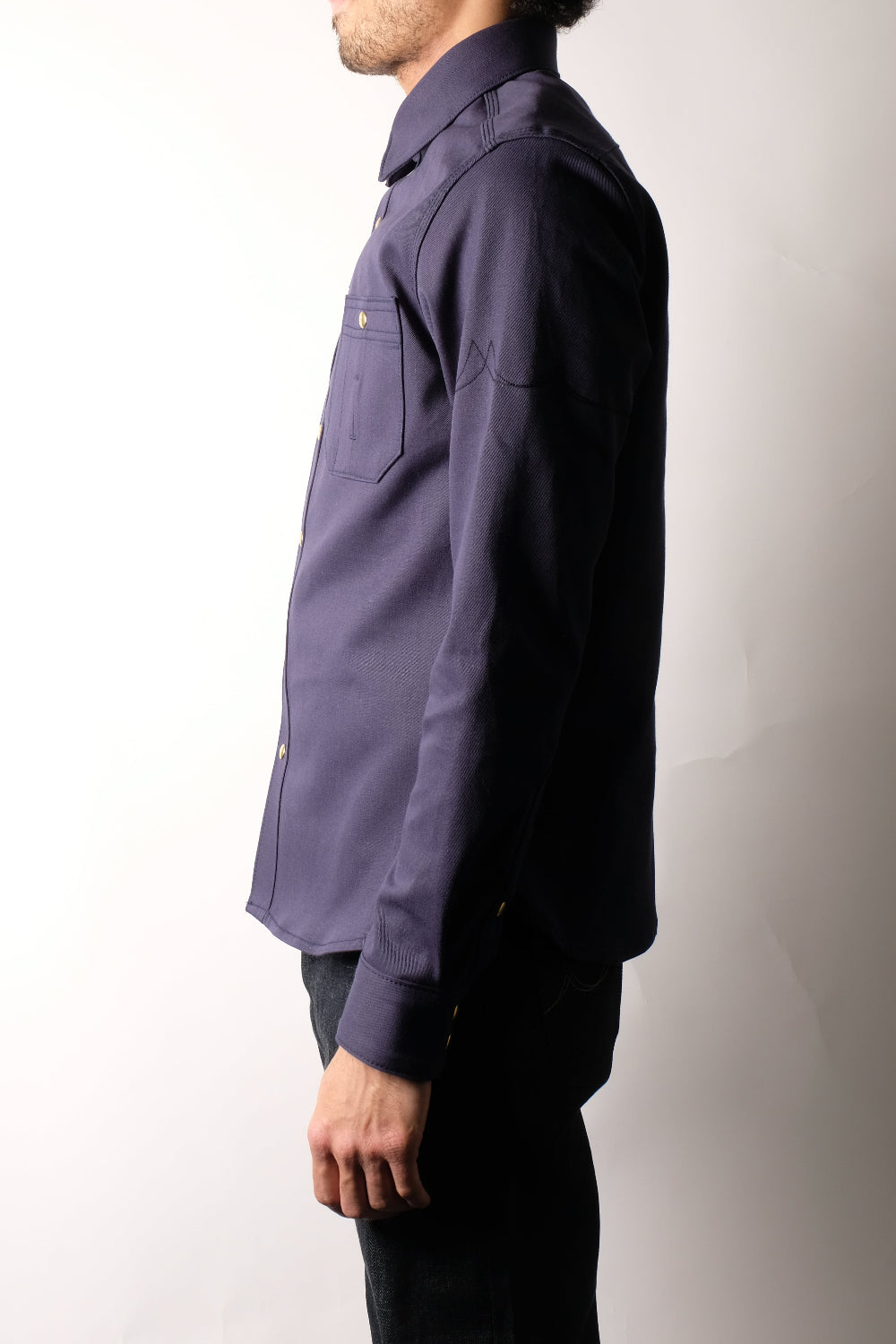 CHELSEA Selvedge Twill Workshirt (Navy)