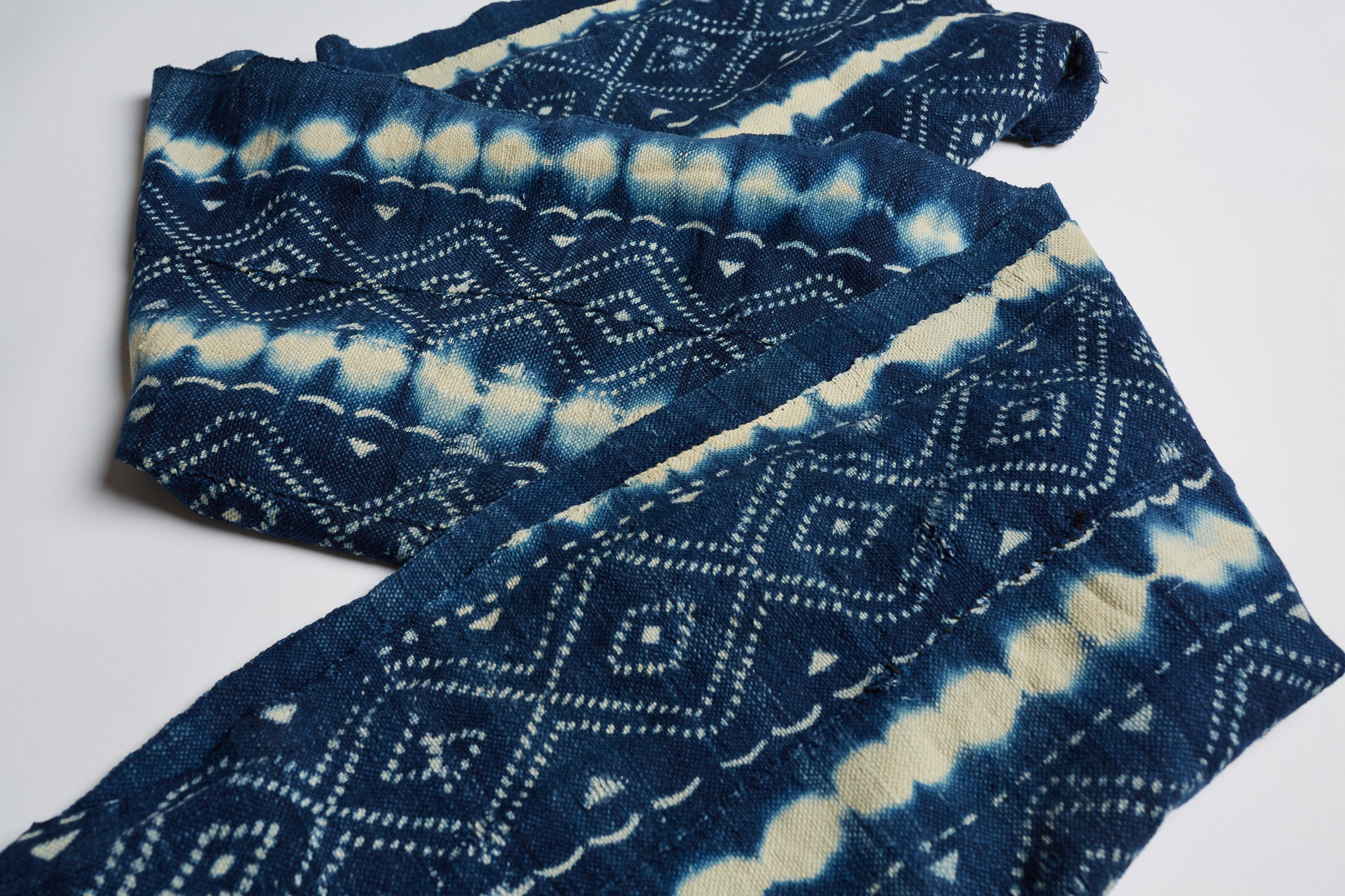 Vintage Mudcloth Scarves (medium indigo) - FITTED Underground