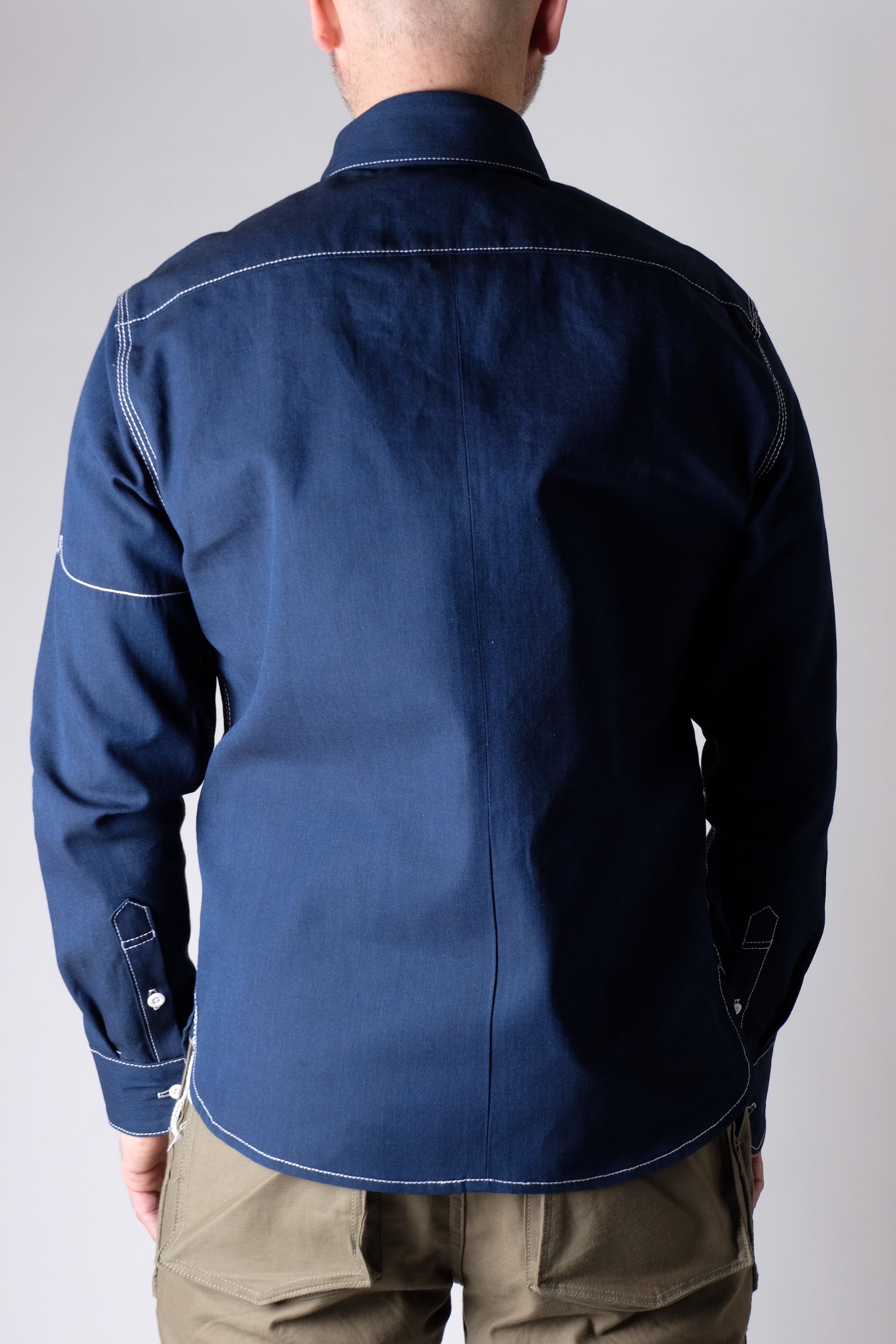 LES Dark Indigo Selvedge Chambray - FITTED Underground