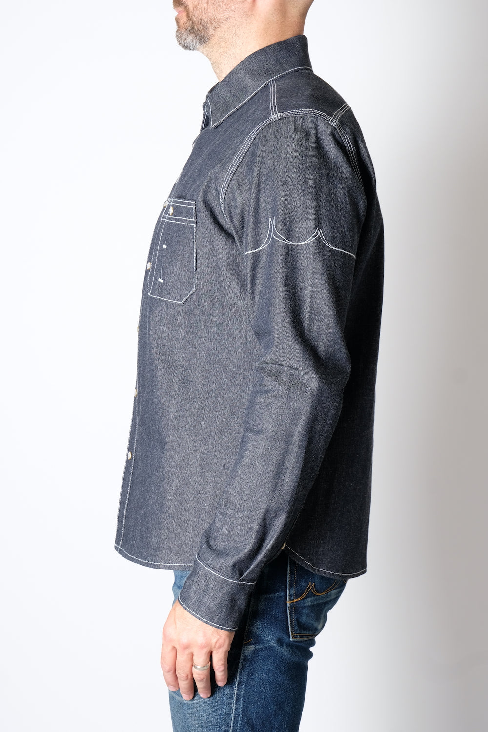 CHELSEA Indigo Selvedge Workshirt - FITTED Underground