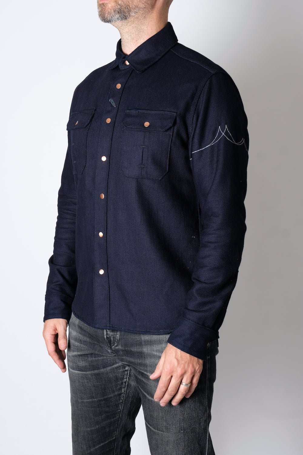 CHELSEA Sashiko Workshirt - FITTED Underground