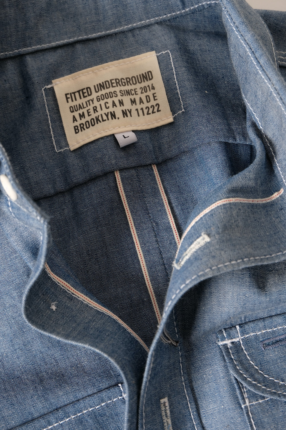 LES Indigo Selvedge Chambray - FITTED Underground