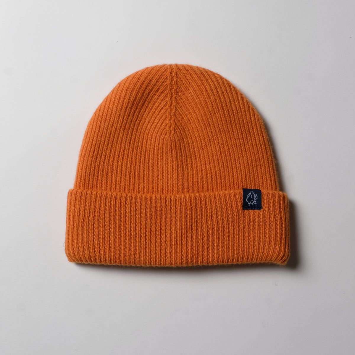 Cashmere-Merino Wool Beanie (Orange) - FITTED Underground