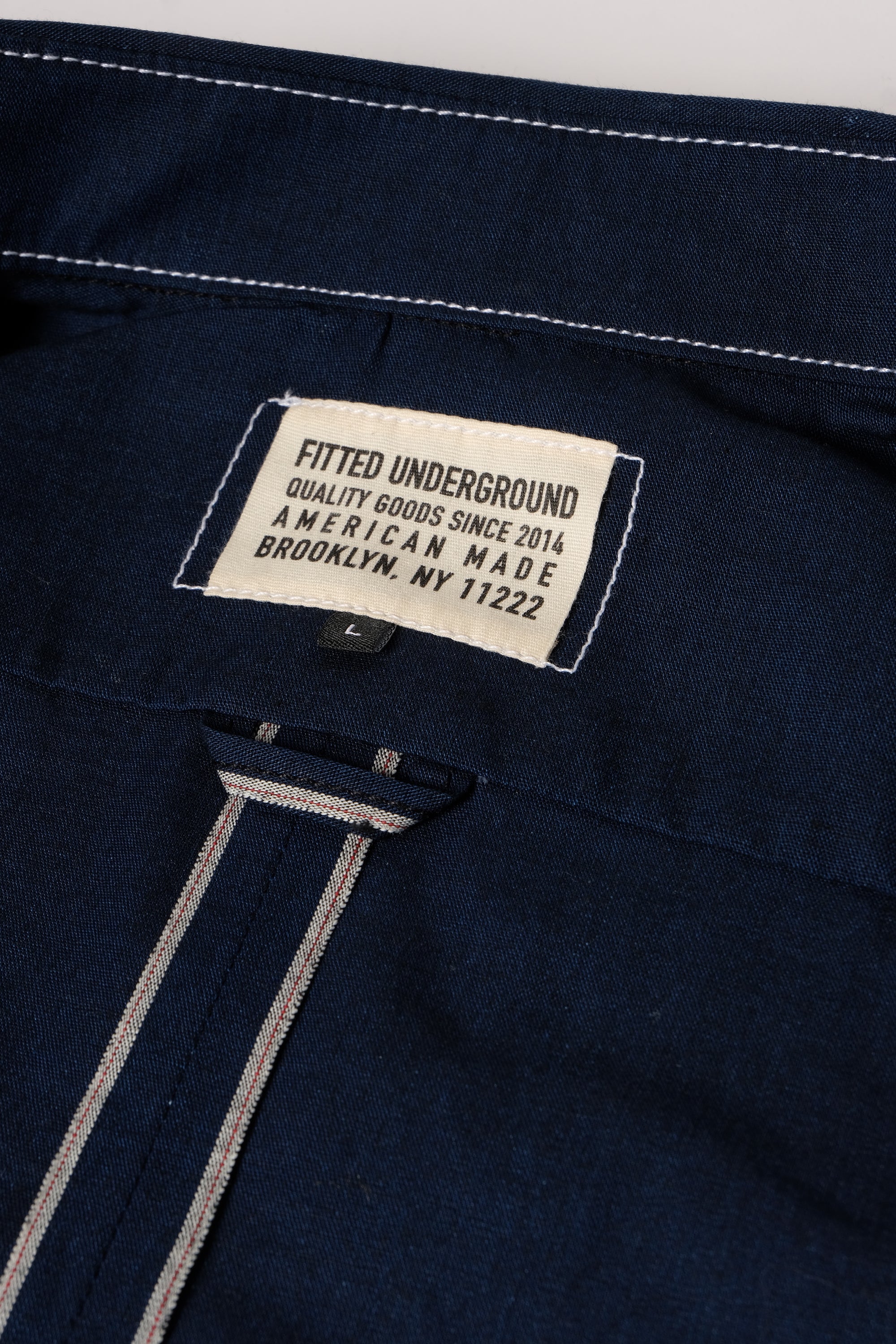 LES Dark Indigo Selvedge Chambray - FITTED Underground