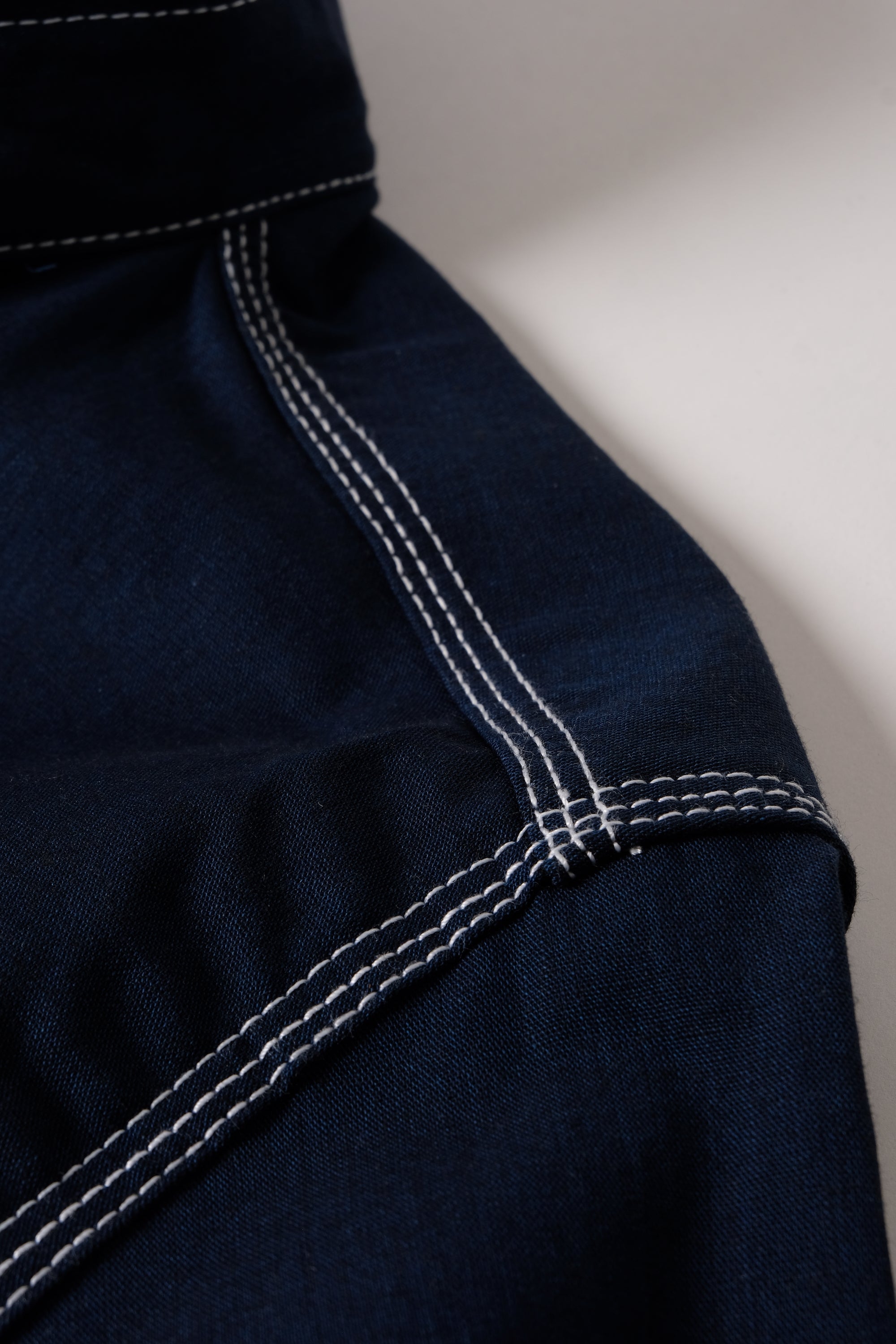 LES Dark Indigo Selvedge Chambray - FITTED Underground