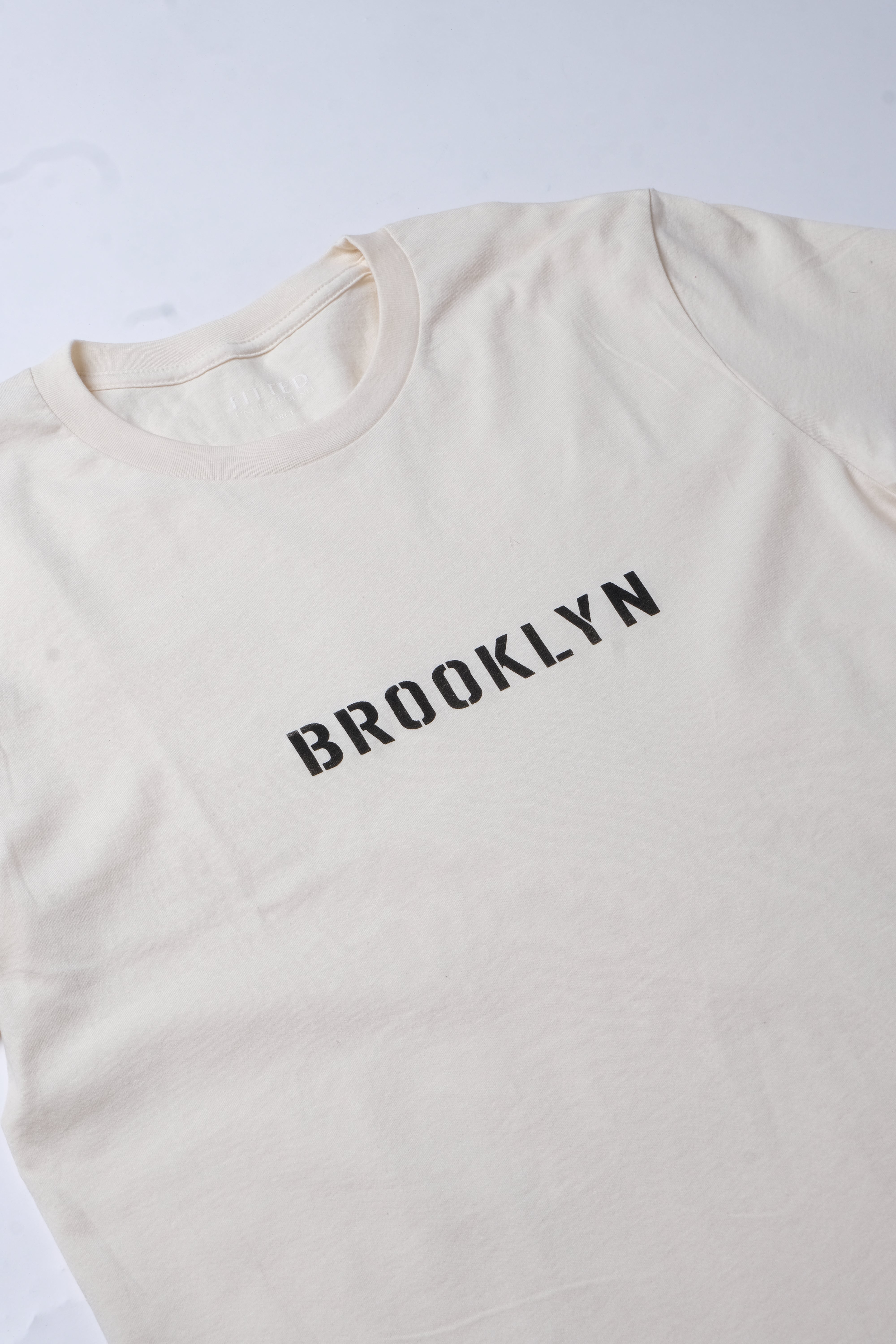 Brooklyn Army T-Shirt (Cream) - FITTED Underground