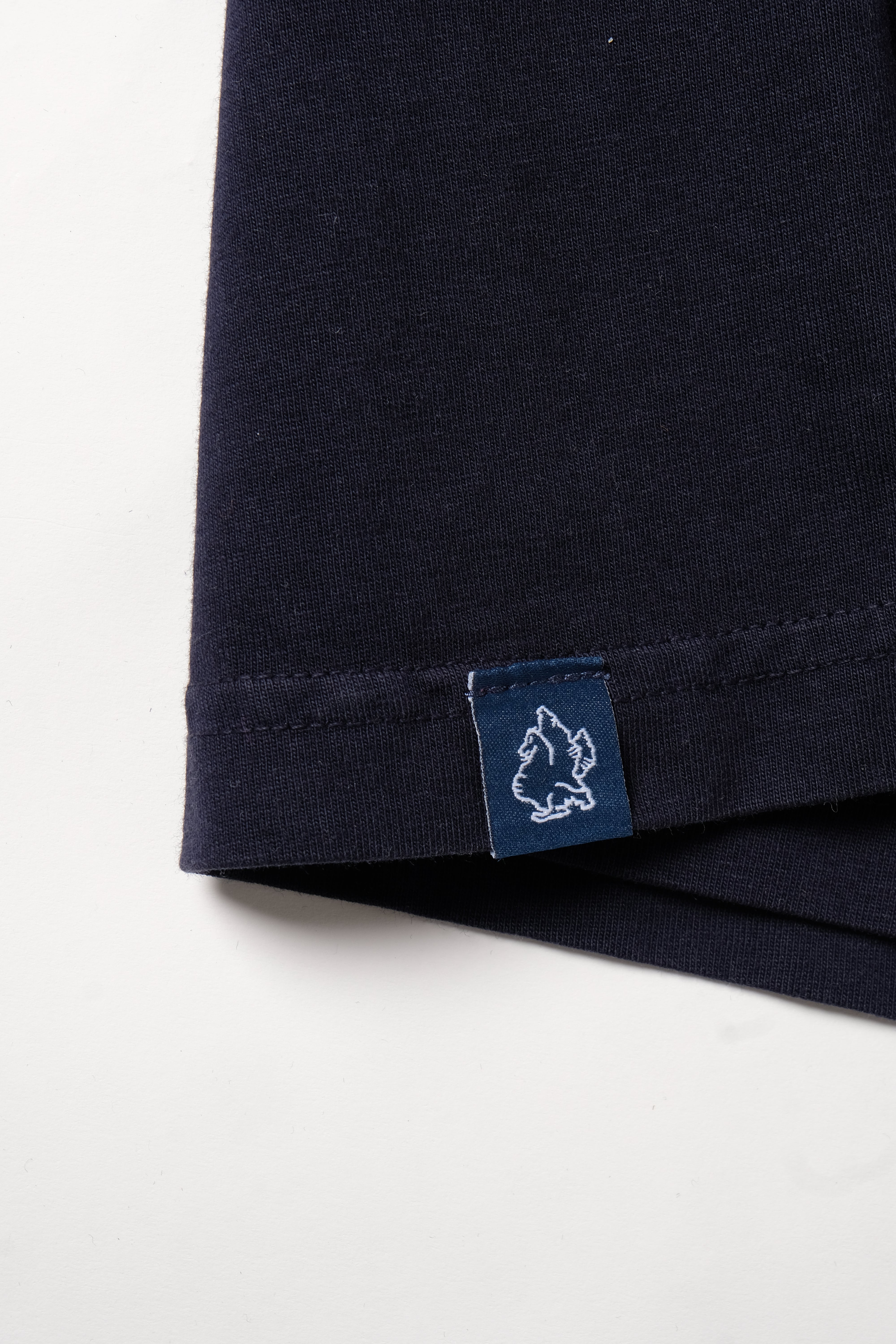 PFT 220 Japanese Ringspun Cotton Tee (Navy) - FITTED Underground