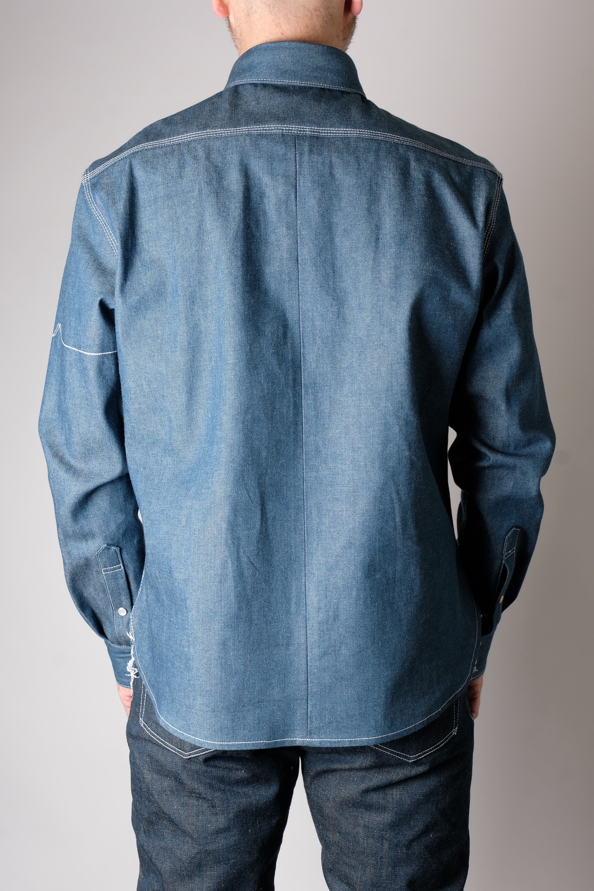 CHELSEA Teal Selvedge Workshirt - FITTED Underground