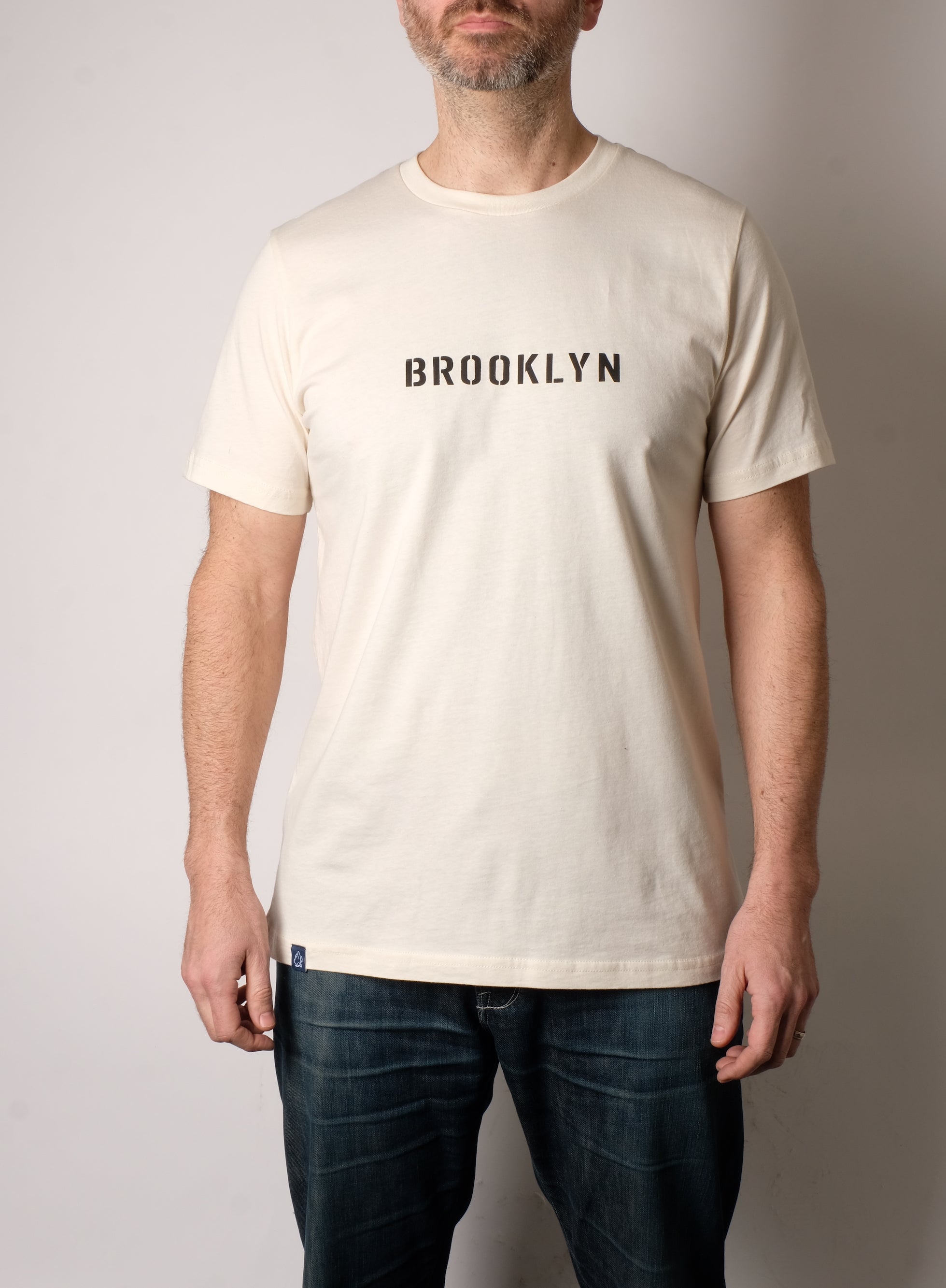 Brooklyn Army T-Shirt (Cream) - FITTED Underground