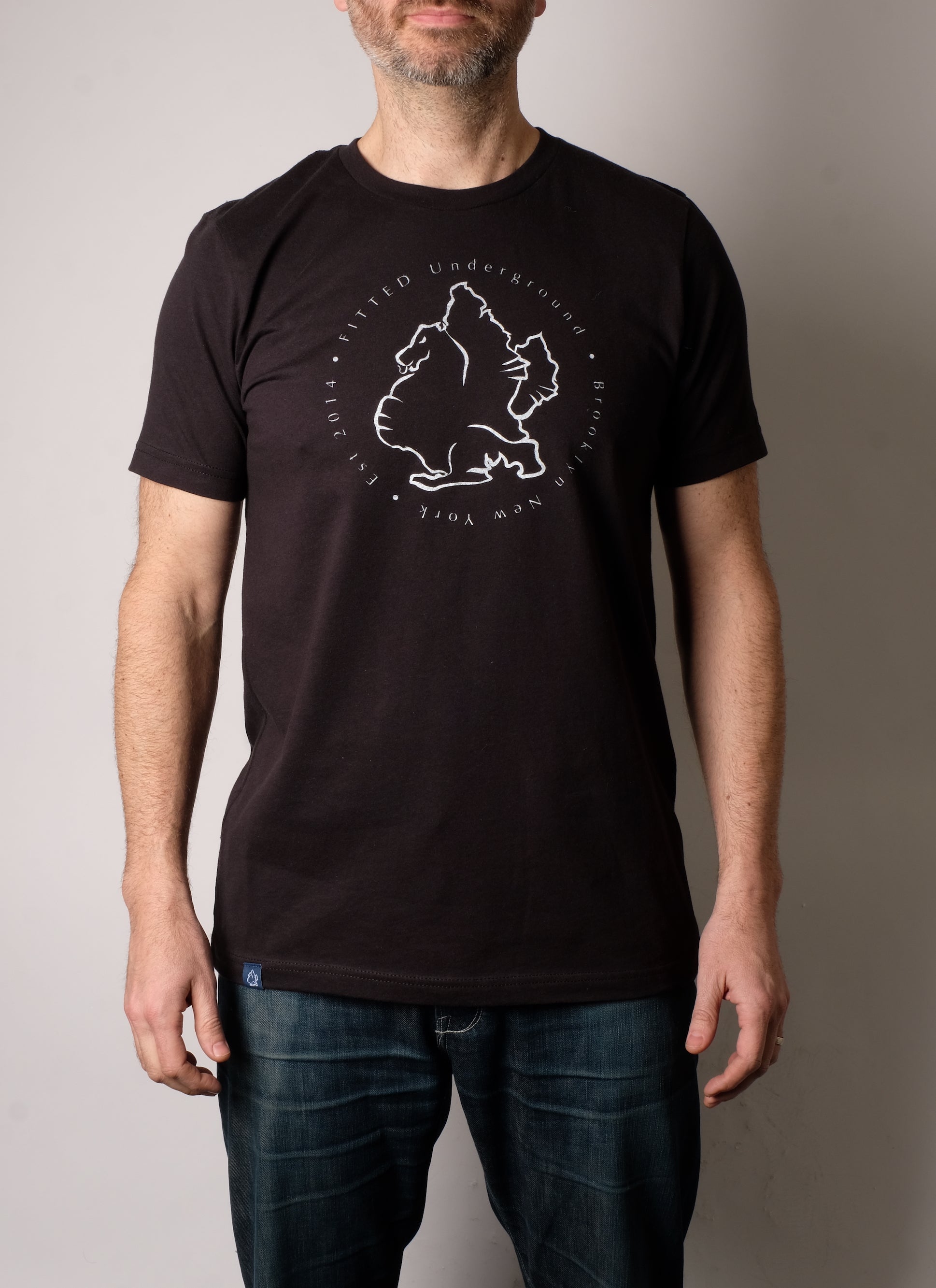 Brooklyn Dragon Logo T-Shirt (Black) - FITTED Underground