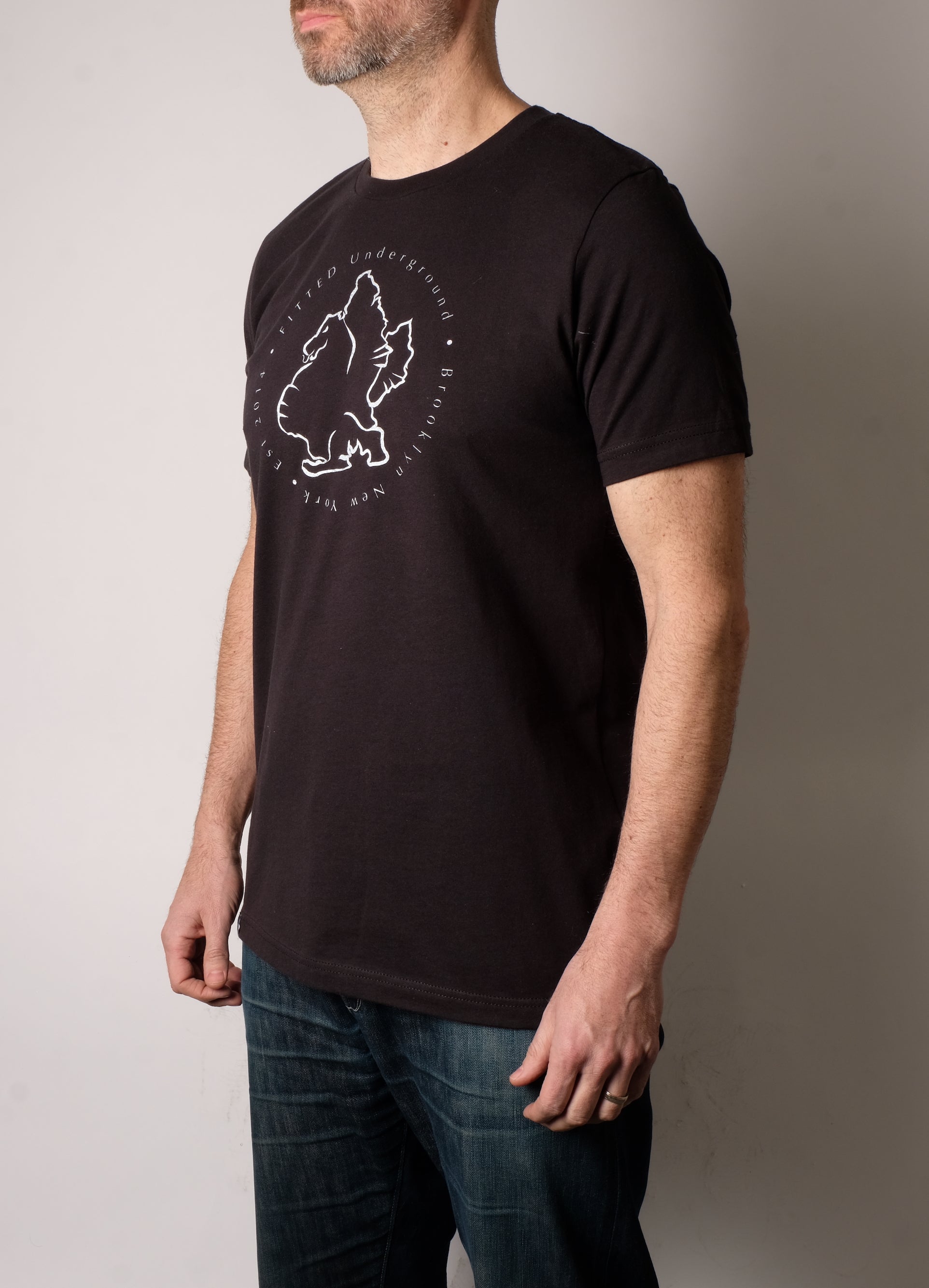 Brooklyn Dragon Logo T-Shirt (Black) - FITTED Underground