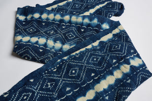 Vintage Mudcloth Scarves (medium indigo)