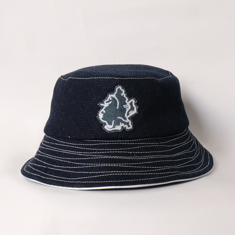 Sashiko Bucket (White Trim)