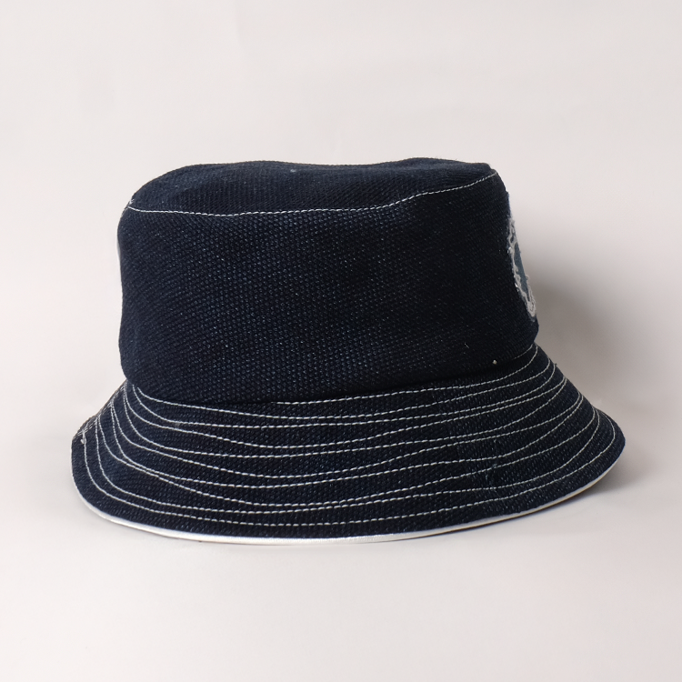 Sashiko Bucket (White Trim)